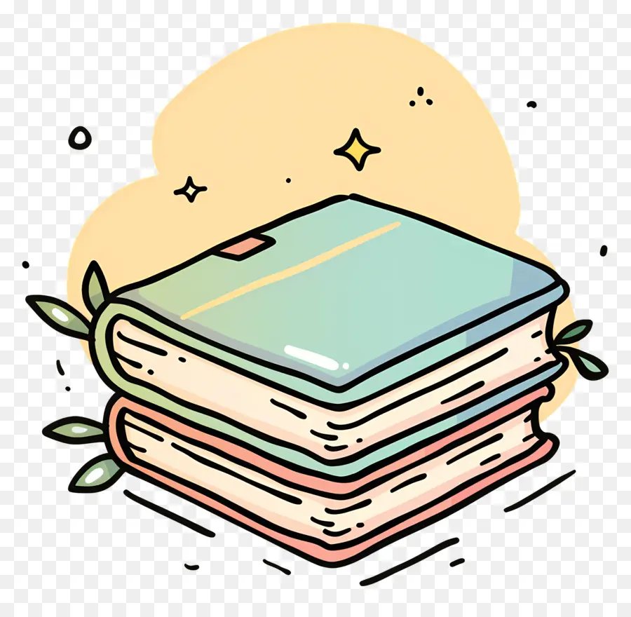 Doodle Livre，Livre De La Pile PNG