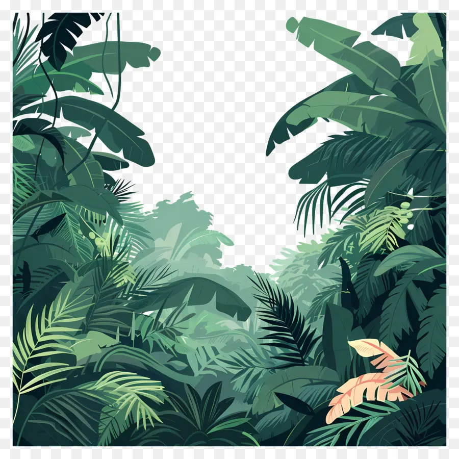 Jungle，Feuilles Tropicales PNG