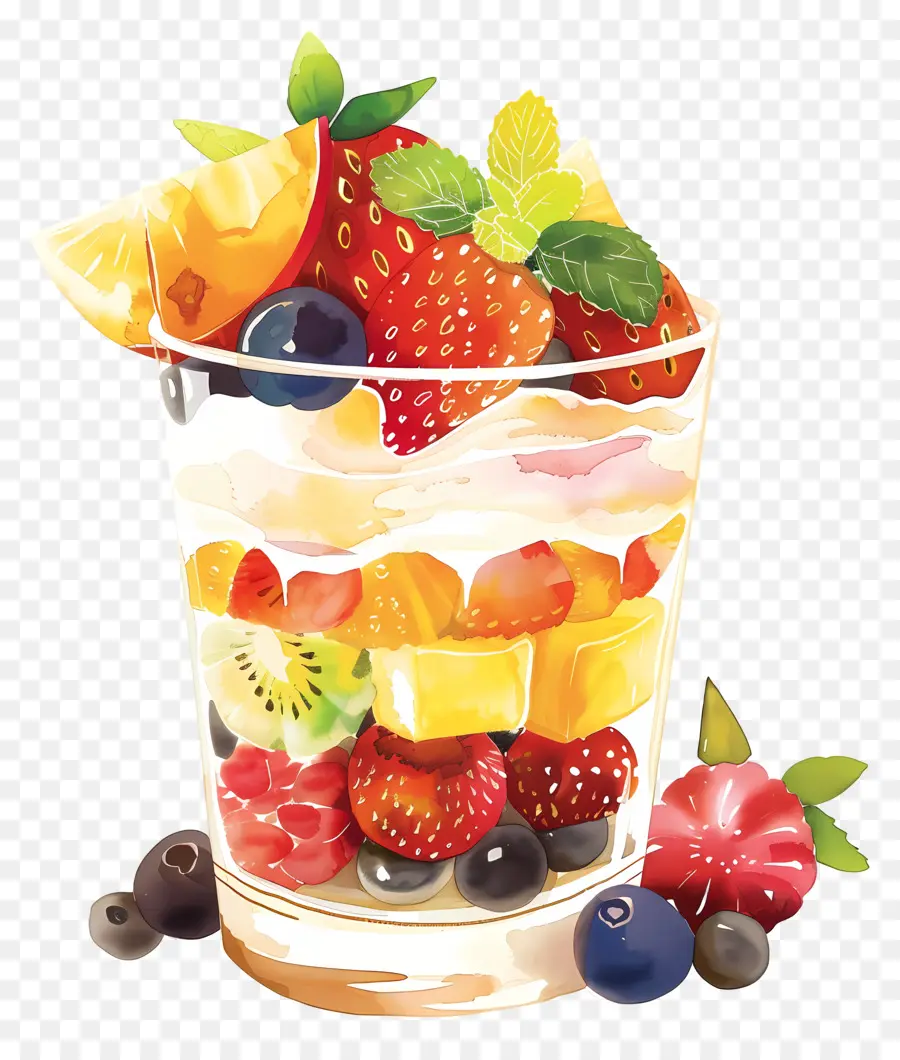 Parfait Aux Fruits，Parfaits Aux Fruits PNG