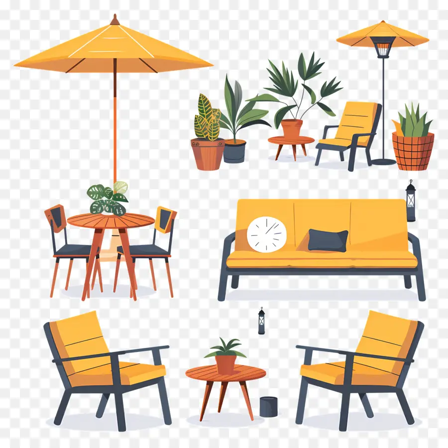 Patio，Décoration De Jardin PNG