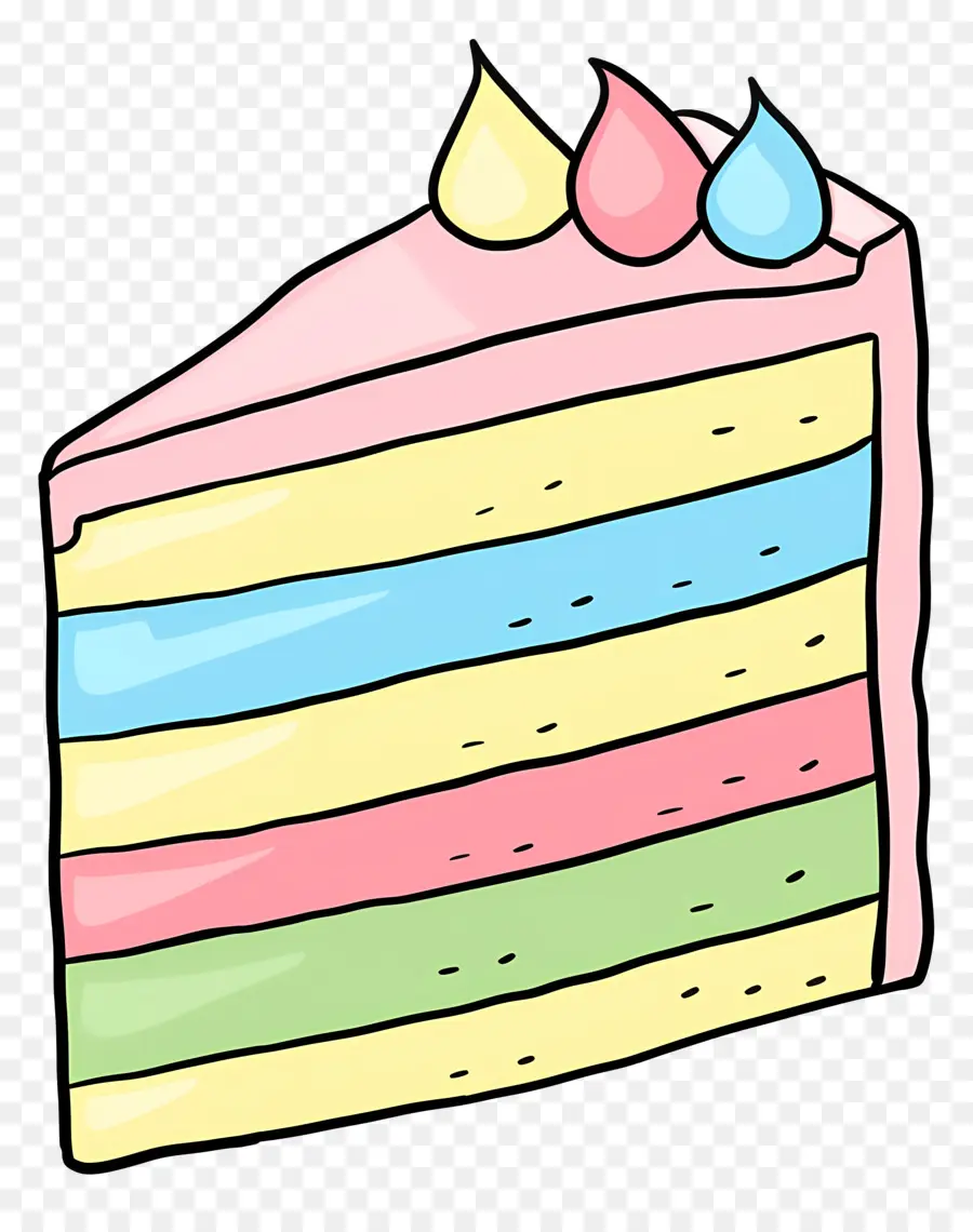 Gâteau à Doodle，Gâteau Multicouche PNG