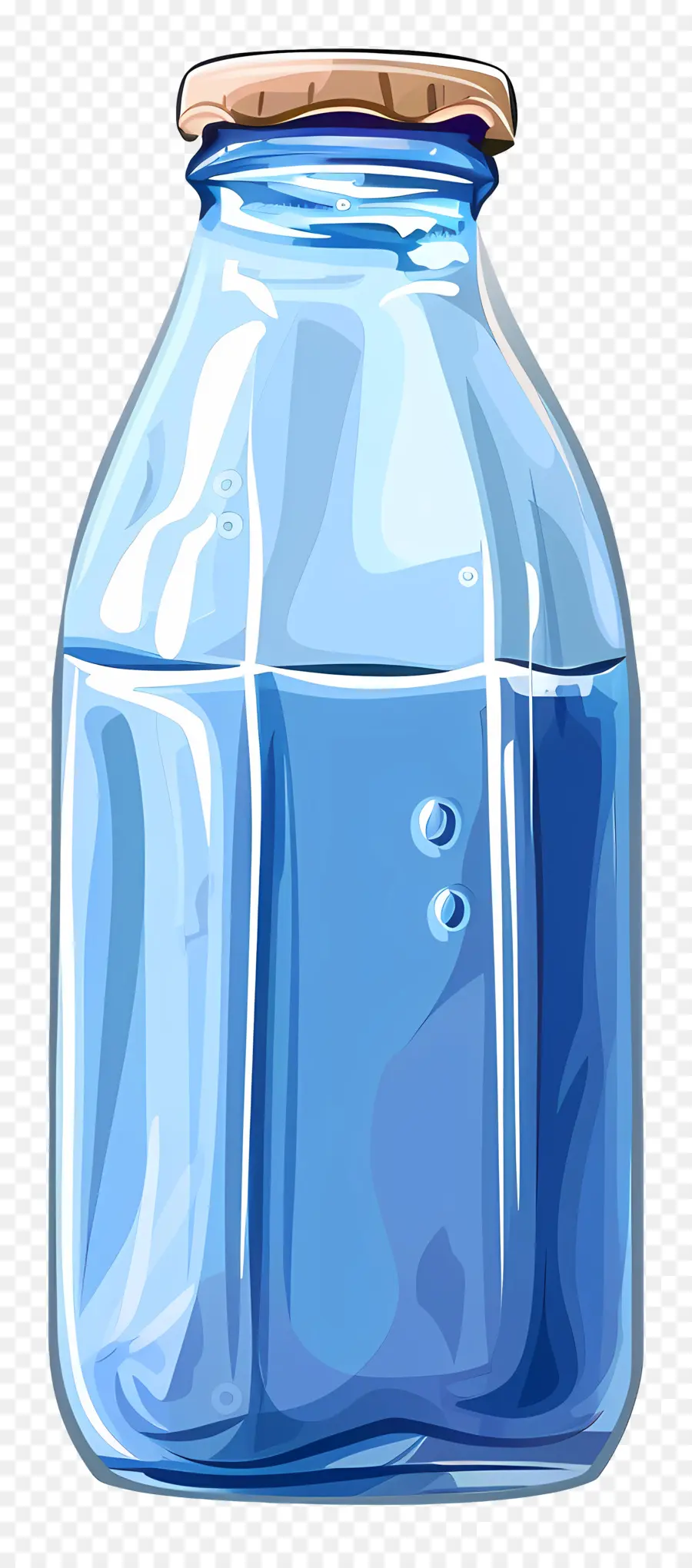 Bouteille De Lait Bleue，Bouteille D'eau PNG