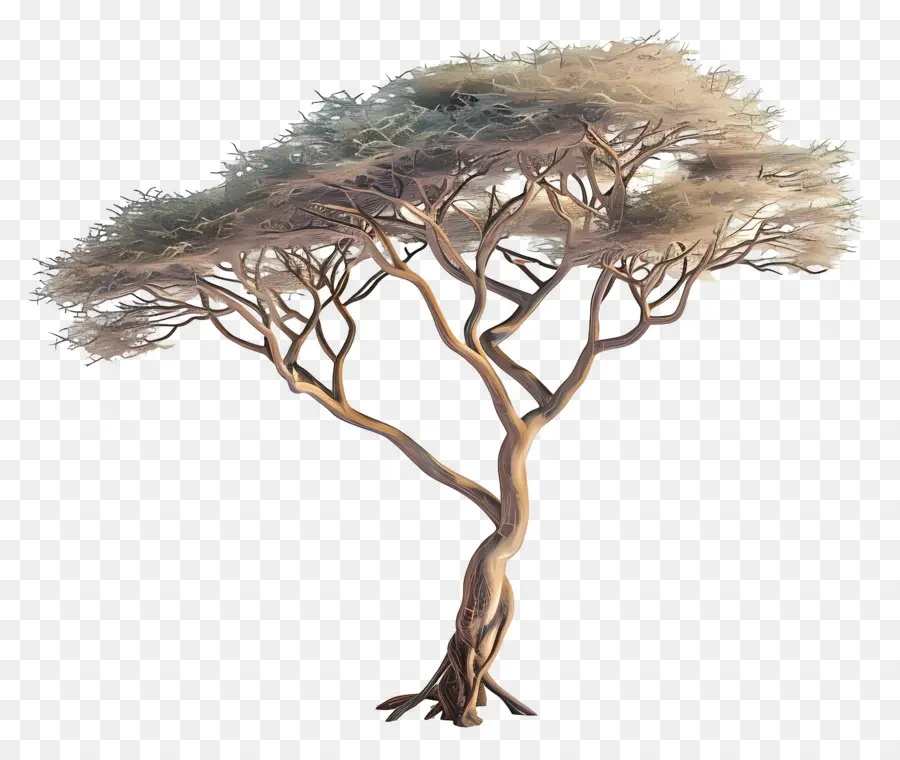 Acacia 3d，Afrique De L'arbre PNG