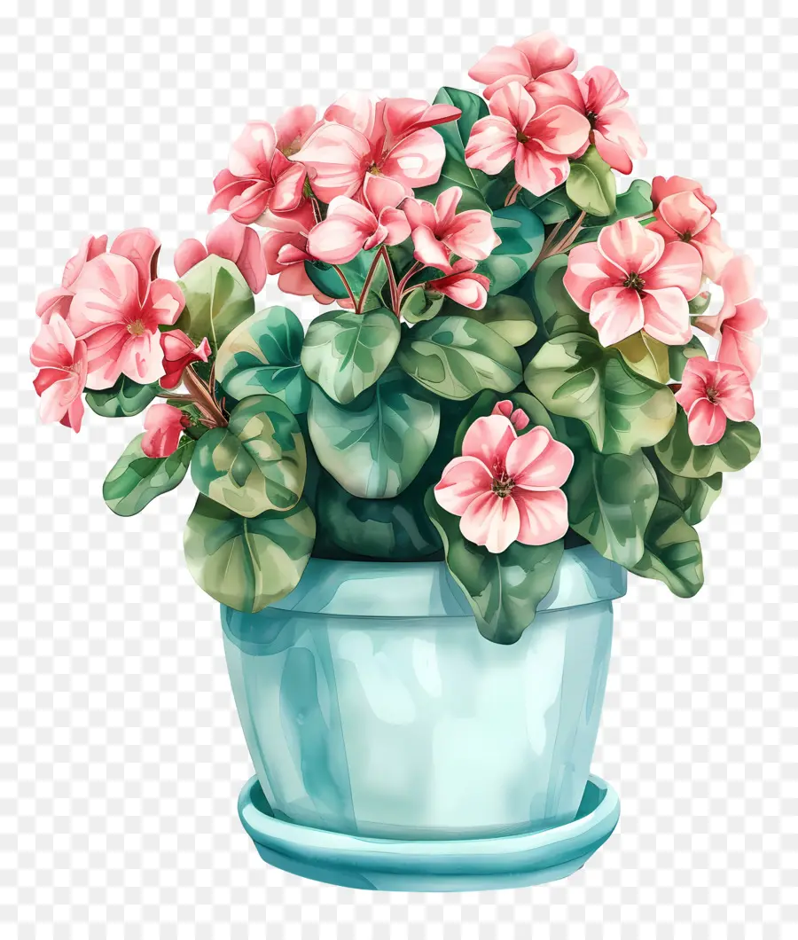 Fleurs En Pot，Pot De Fleur PNG