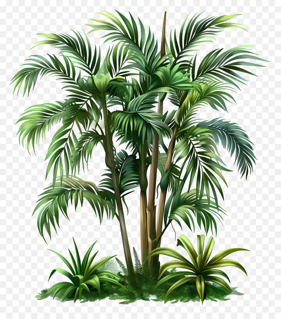 Jungle De Plantes，Les Palmiers PNG