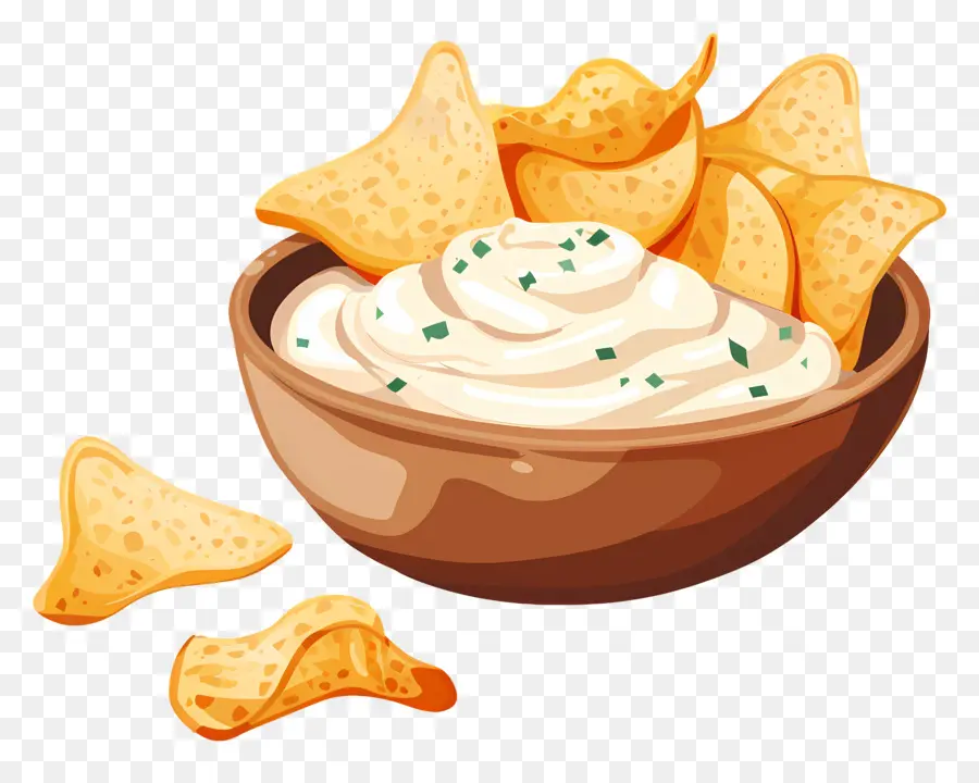 Chips Et Trempette，Bol PNG