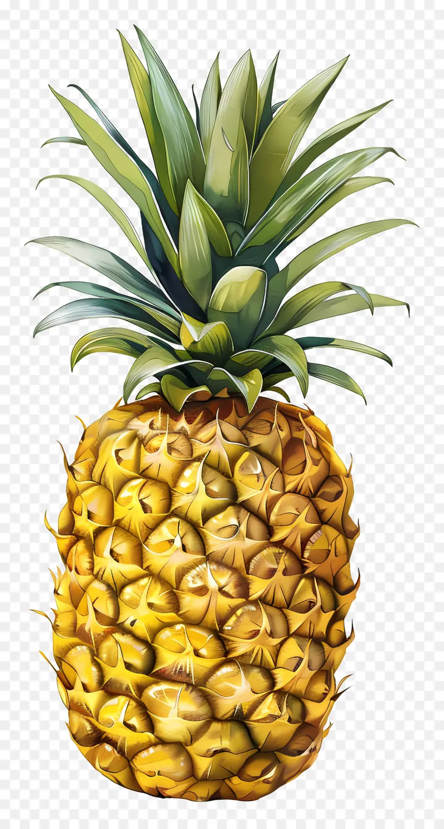 L'ananas，Peinture D'ananas PNG