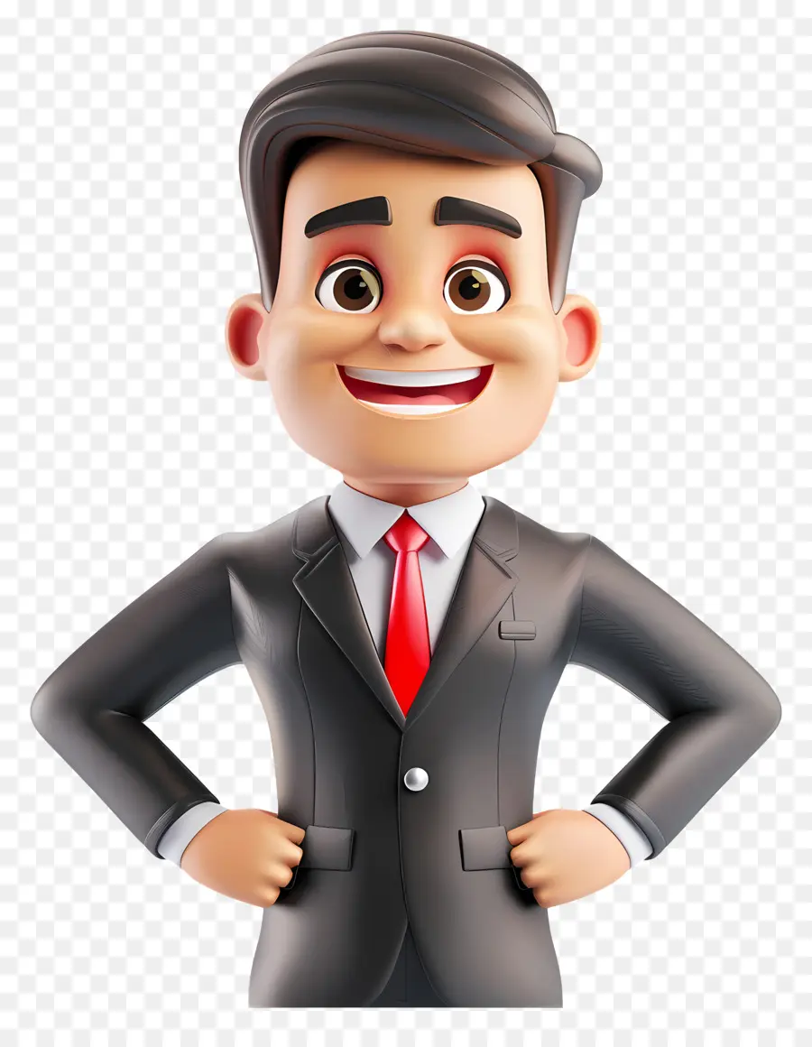 Homme D'affaires Souriant，Homme D'affaires De Dessin Animé PNG