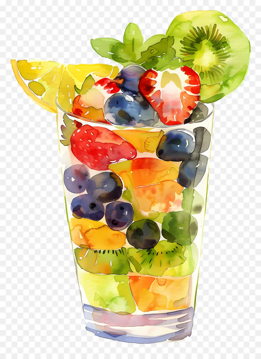 Parfait Aux Fruits，Salade De Fruits PNG