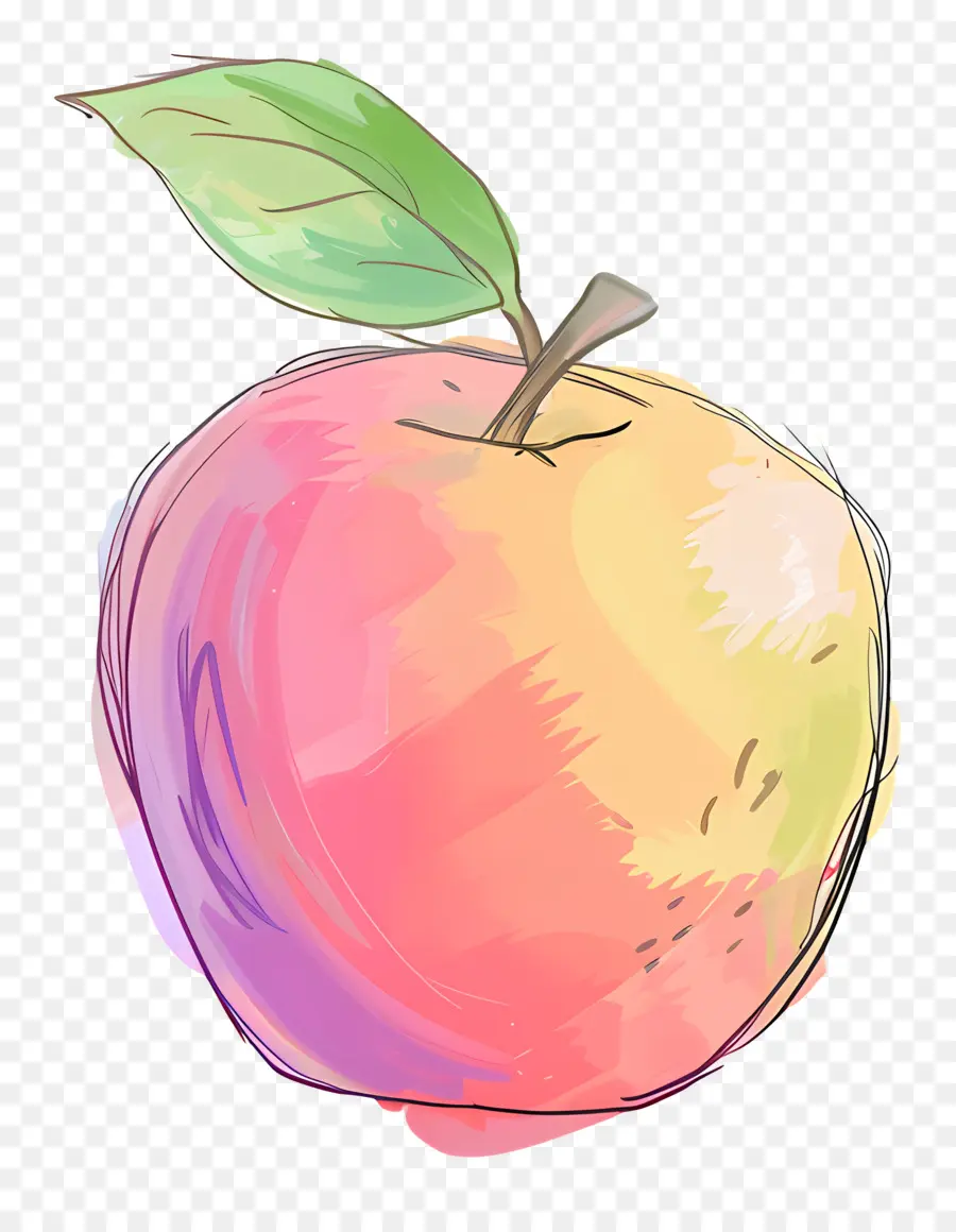 Doodle Pomme，Poire PNG