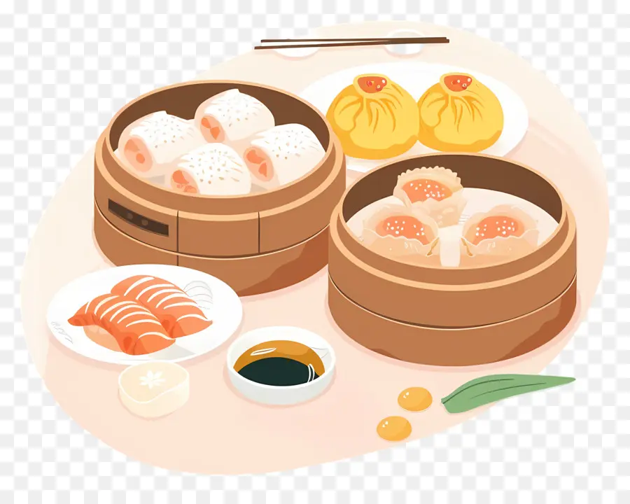 Dim Sum，Cuisine Chinoise PNG