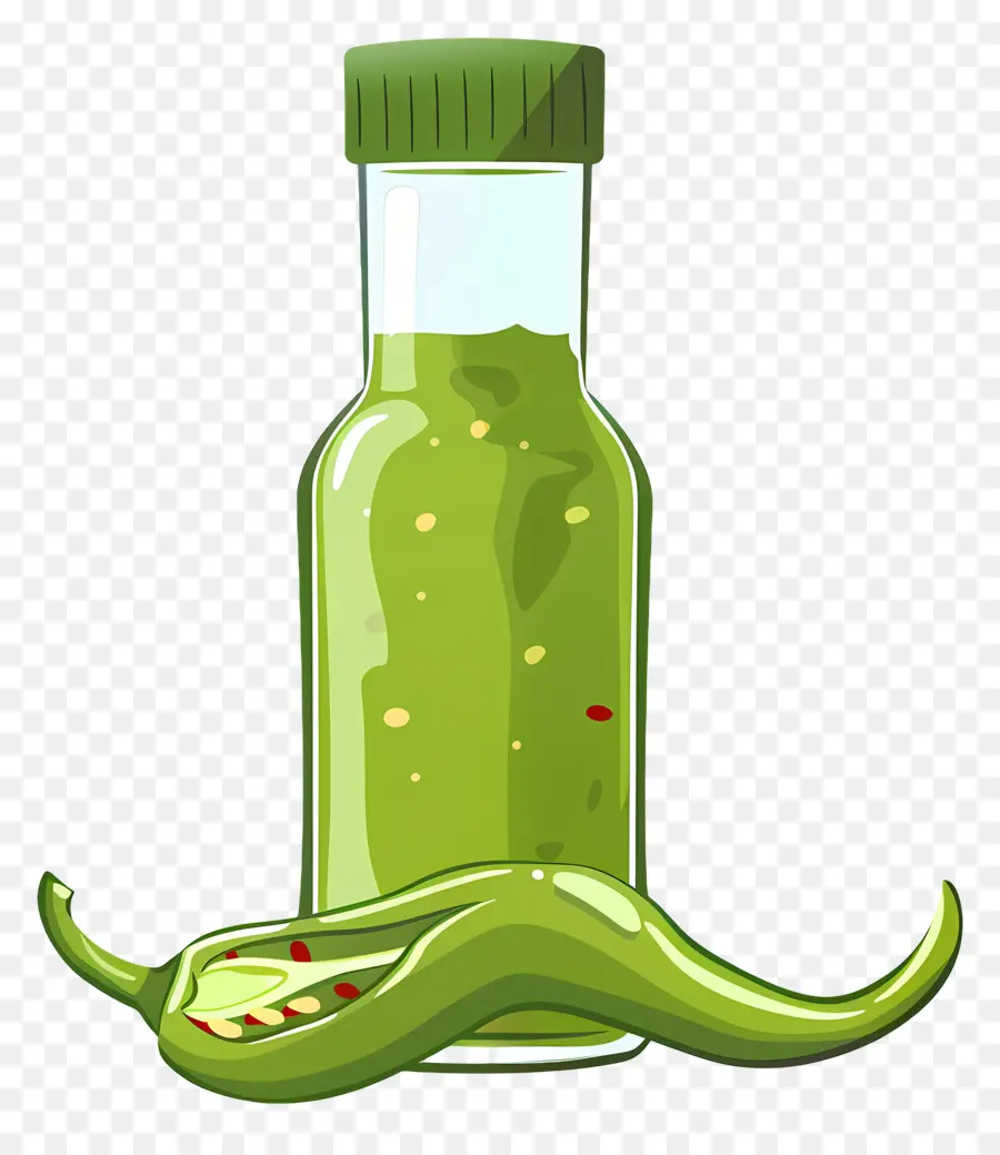 Sauce Au Piment Vert，Sauce Verte PNG