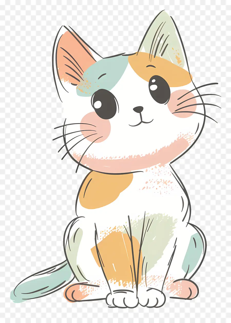 Chat Griffonnage，Chat Mignon PNG