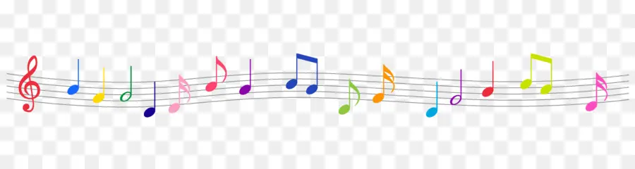 Les Notes De Musique，Les Couleurs PNG