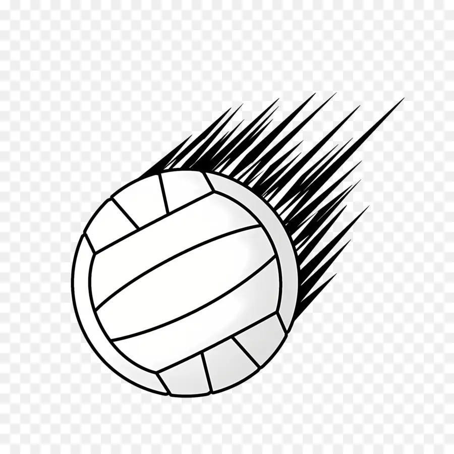 Volley Ball，Noir Et Blanc PNG