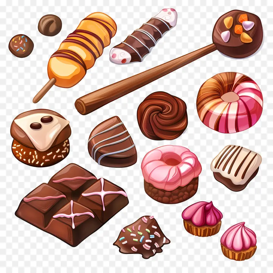 Bonbons Au Chocolat，Chocolat PNG