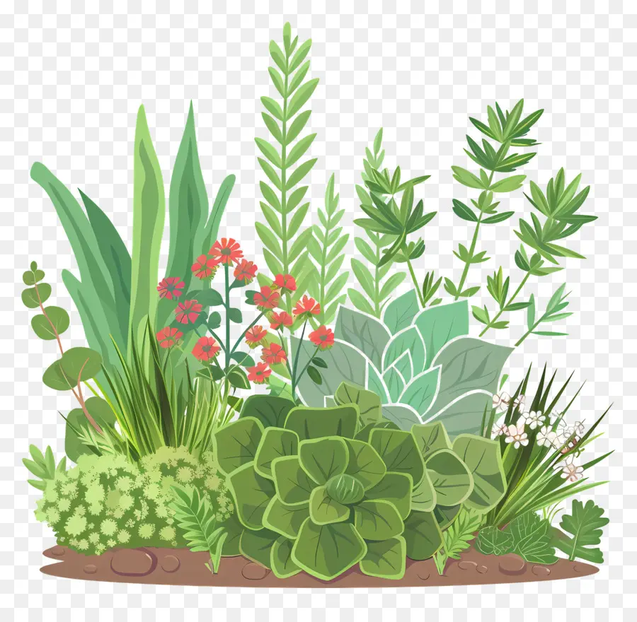 Jardin D'herbes Aromatiques，Jardin PNG