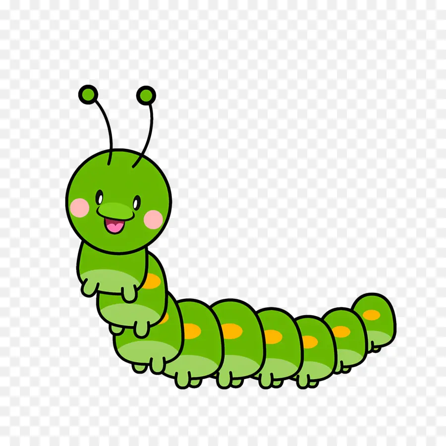 Dessin Animé Caterpillar，Ver Mignon PNG