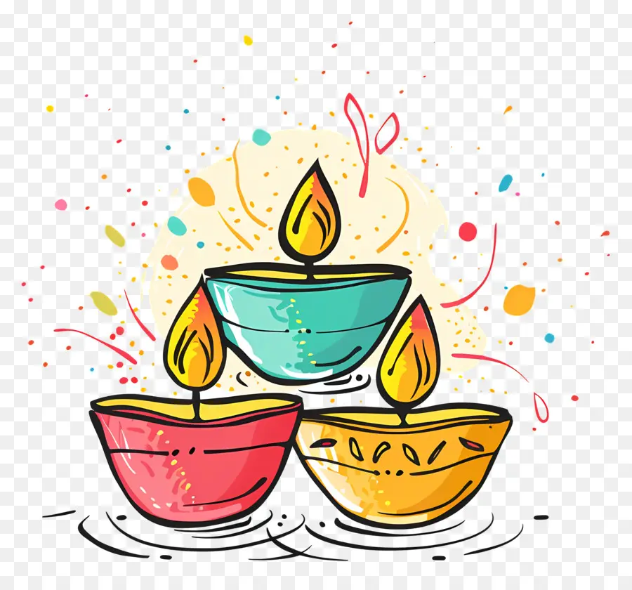 Diwali，Bougie PNG