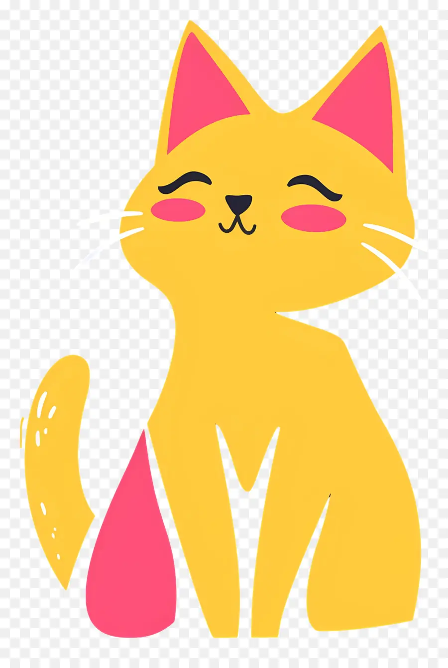 Chat De Dessin Animé，Chat Mignon Illustration PNG