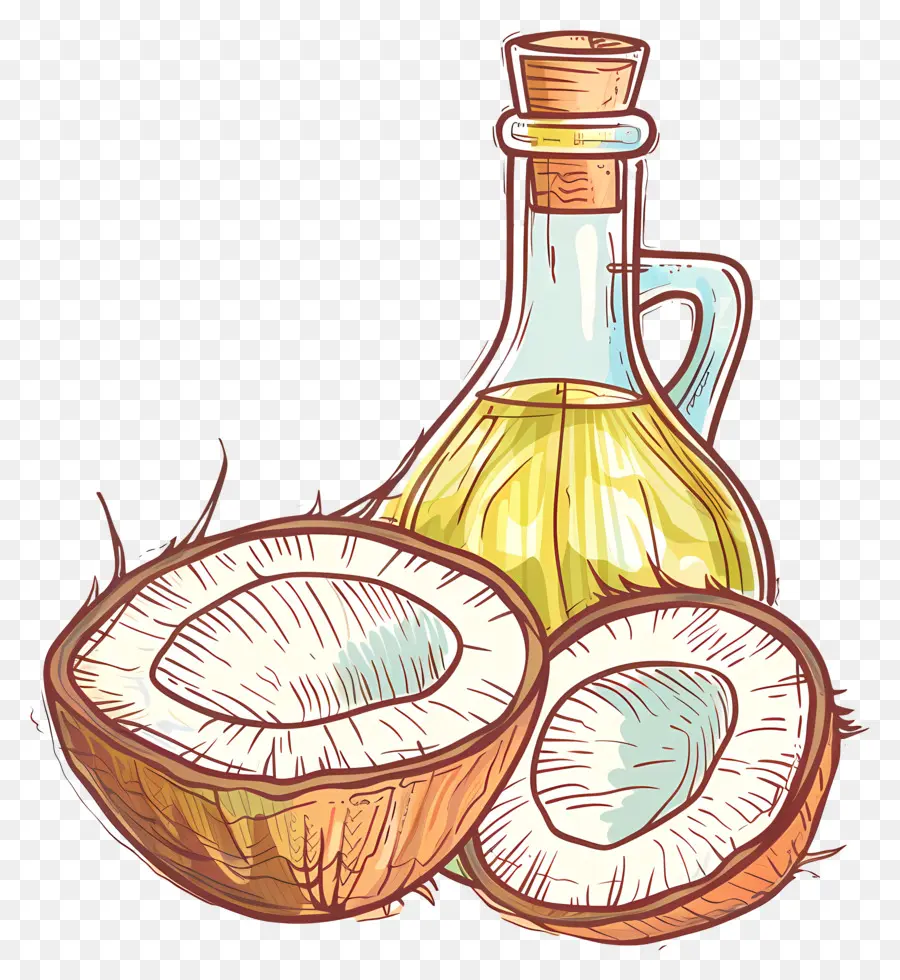 Huile De Noix De Coco，La Noix De Coco PNG