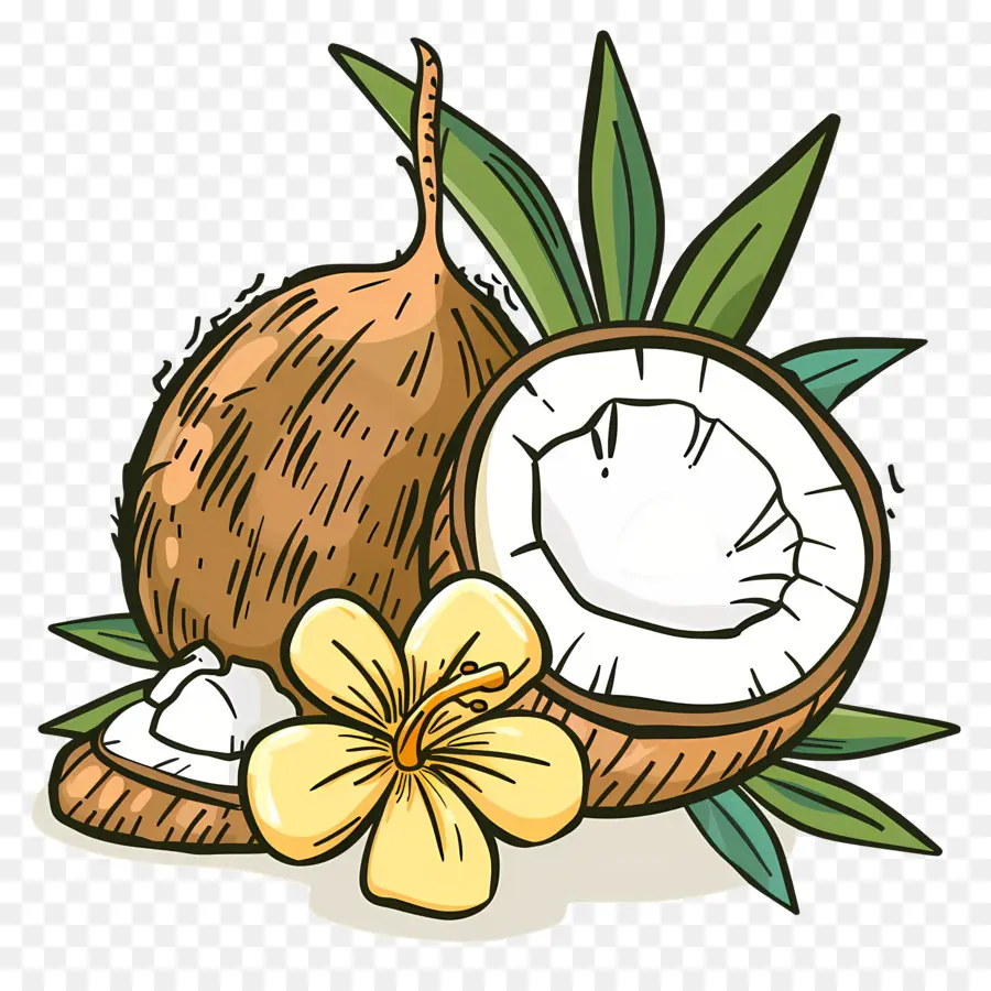 Huile De Noix De Coco，La Noix De Coco PNG