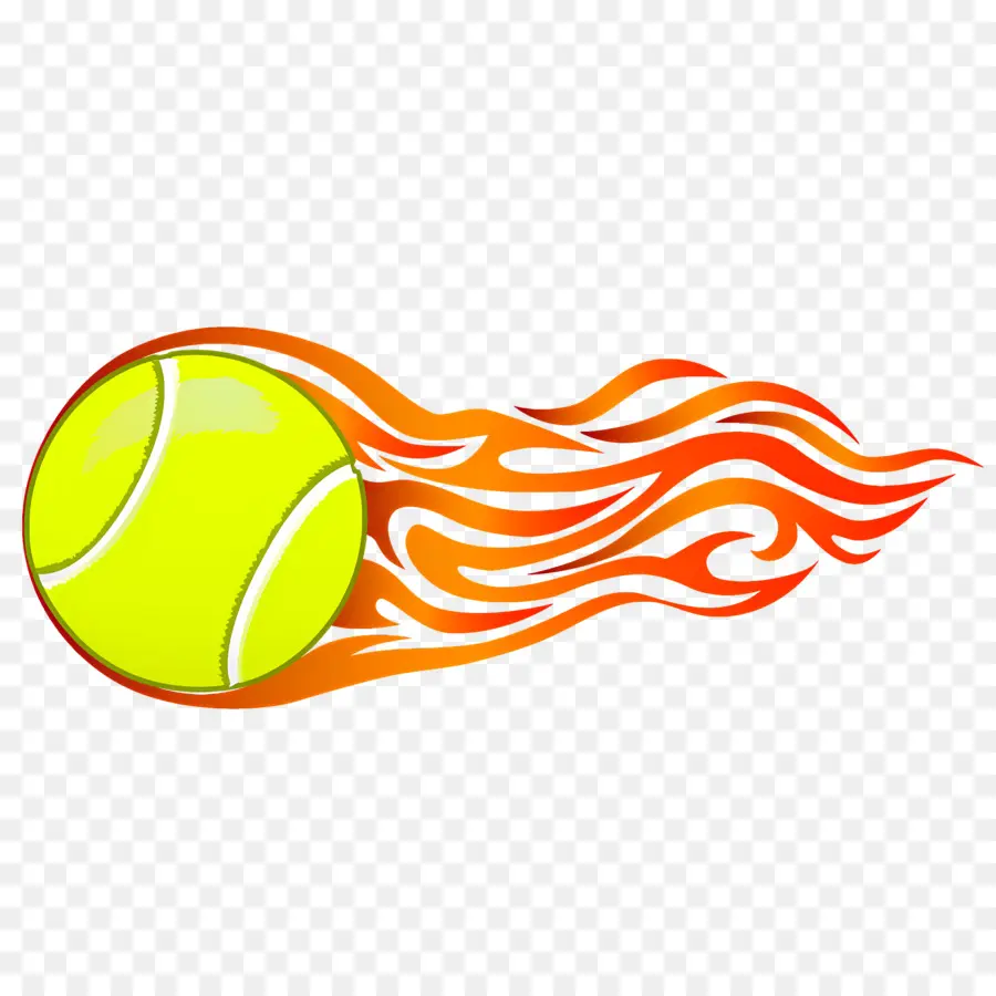 Balle De Tennis，Feu PNG