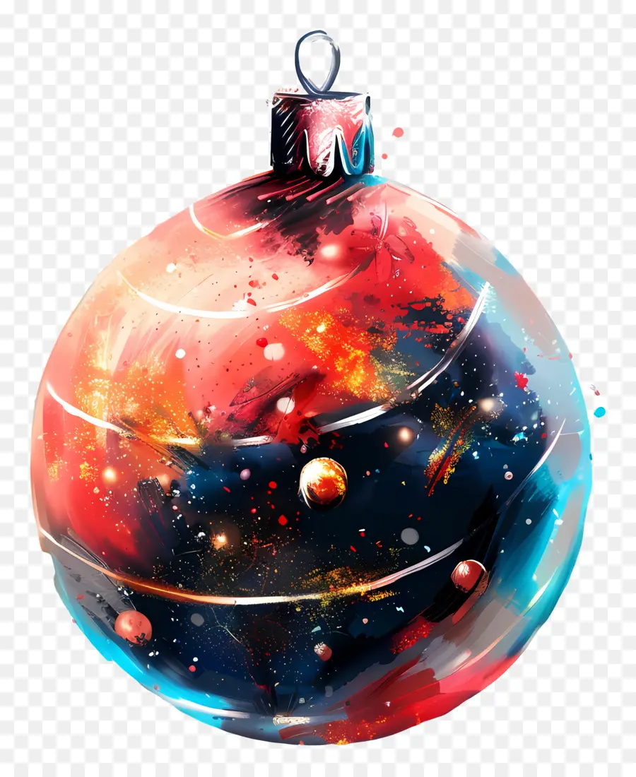 Boule De Noël，Peinture à L'aquarelle PNG