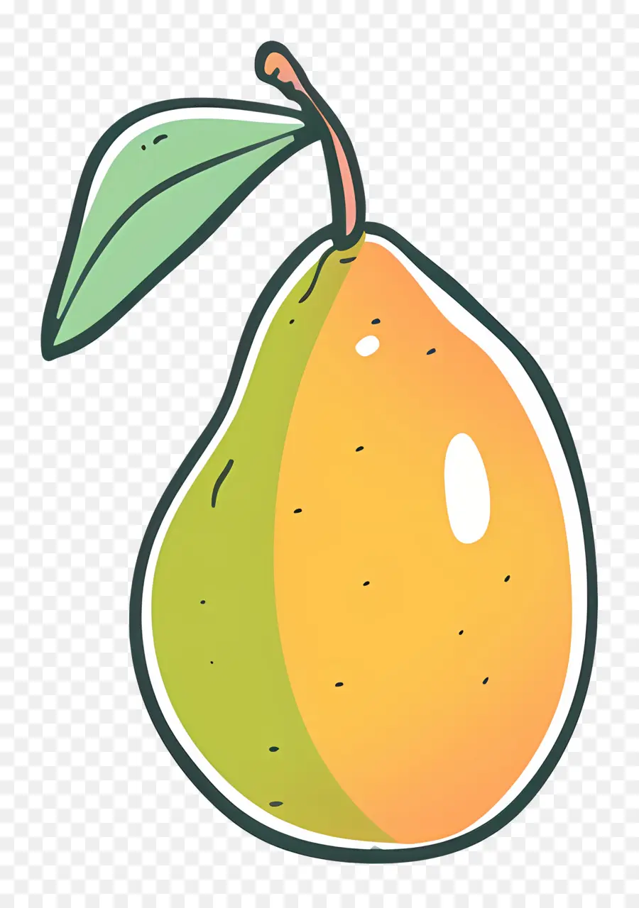 Doodle Mangue，Jaune Poire PNG