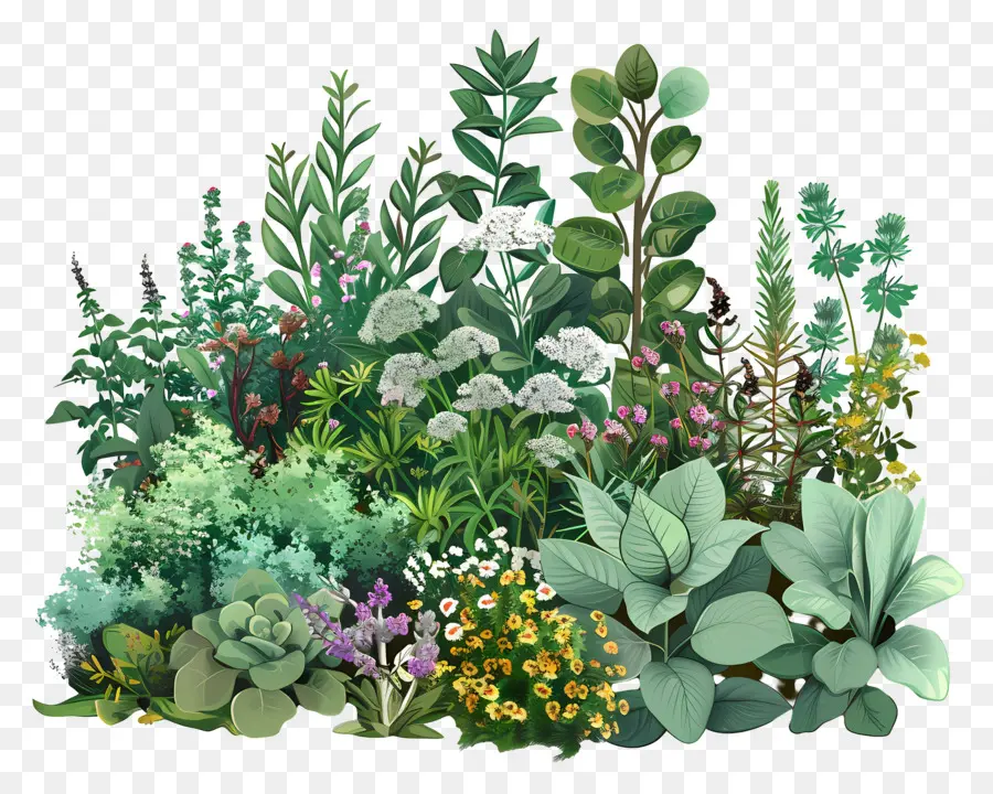 Jardin D'herbes Aromatiques，Jardin PNG