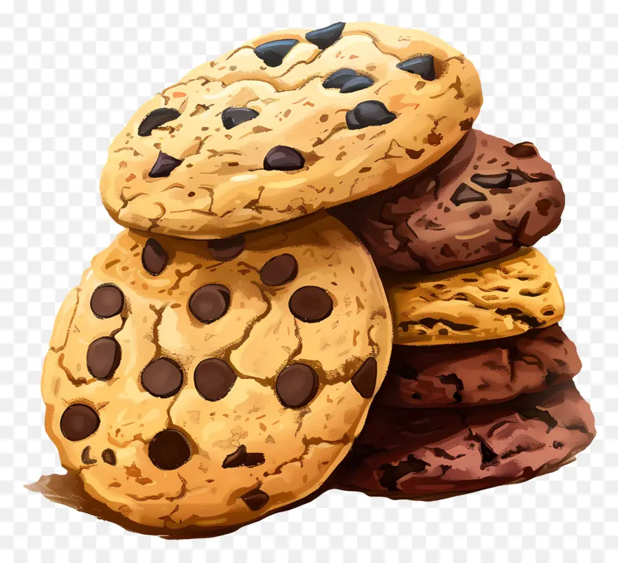 Les Cookies，Pépites De Chocolat PNG