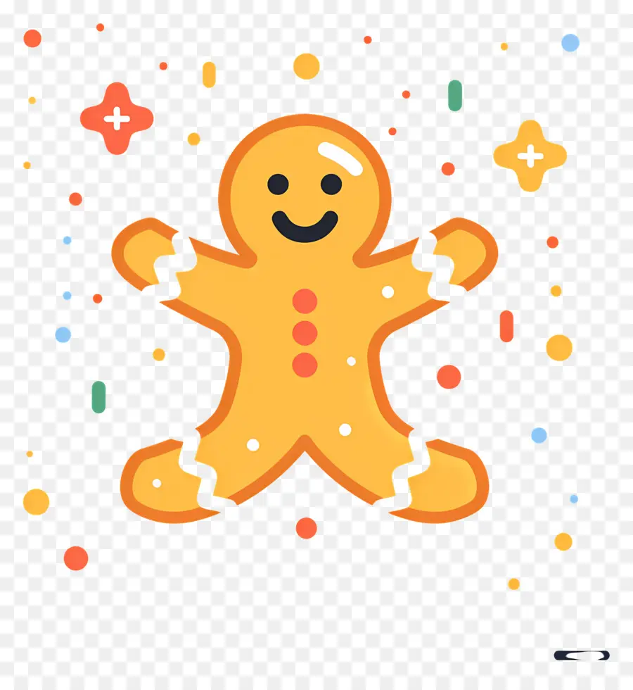 Homme De Pain D'épice，Confettis PNG