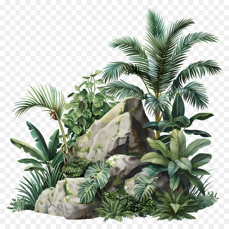 Plantes Tropicales，Paysage Tropical PNG