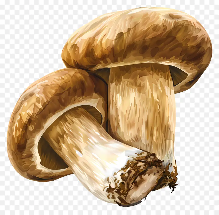 Champignons Porcins，Peinture à L'aquarelle PNG