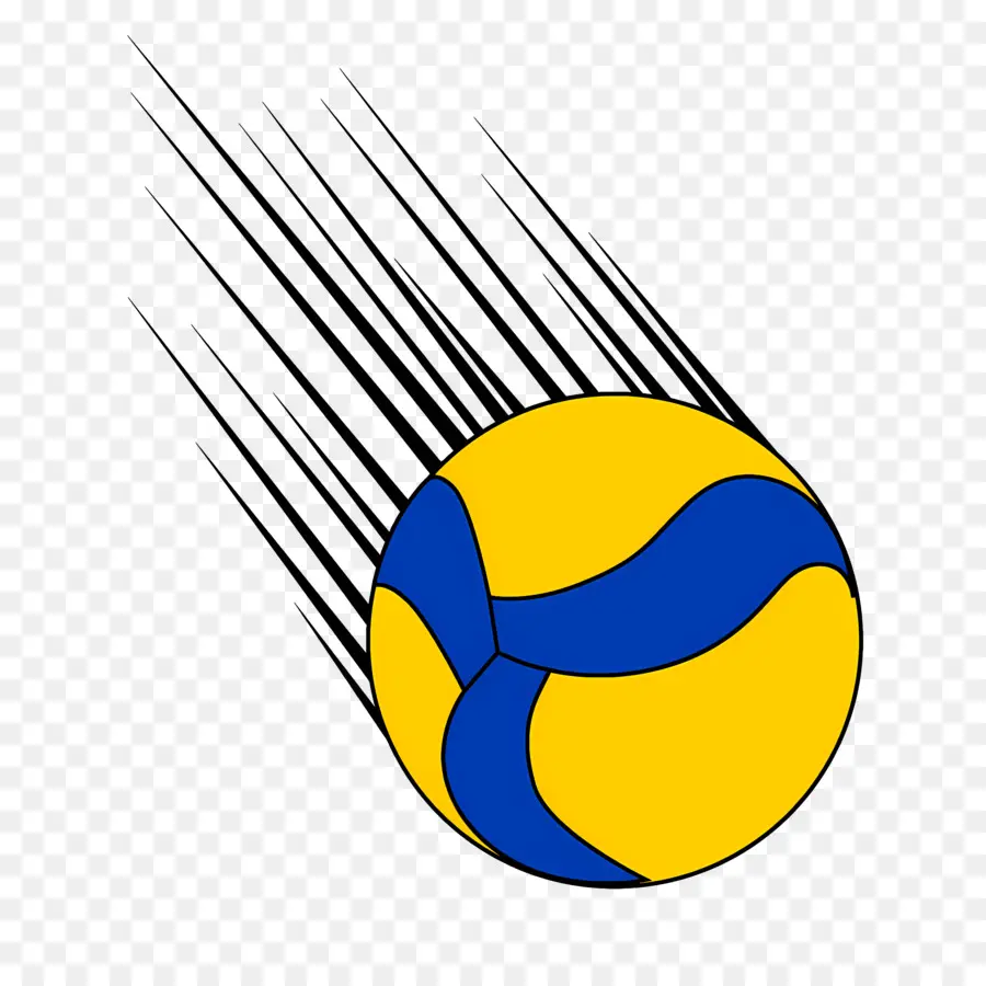 Volley Ball，Le Bleu Et Le Jaune PNG