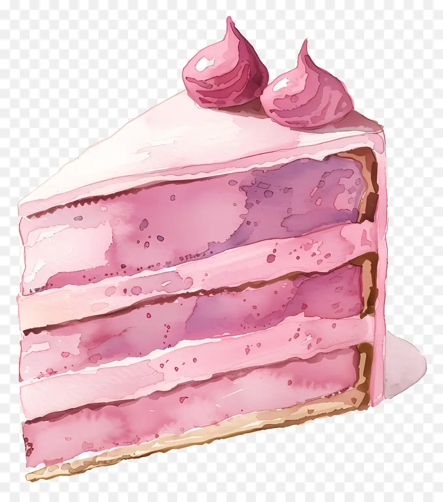 Gateau Rose，Gâteau à La Vanille PNG