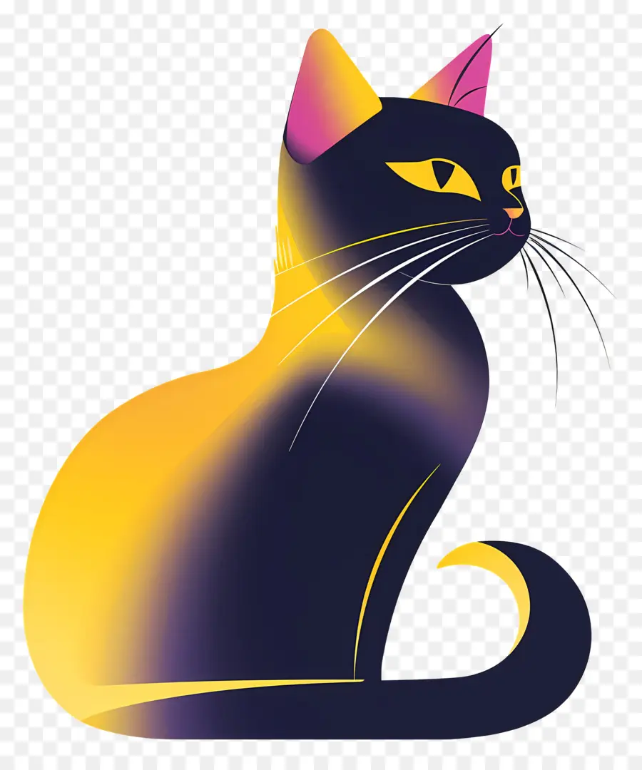 Chat De Dessin Animé，Chat Noir PNG