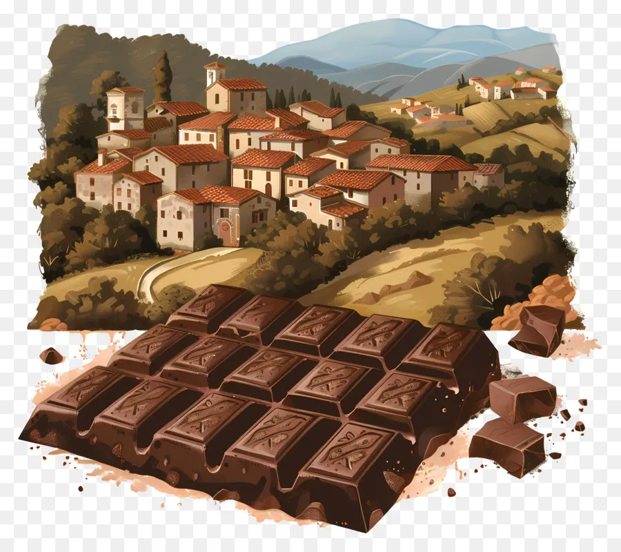 Barre De Chocolat，Doux PNG