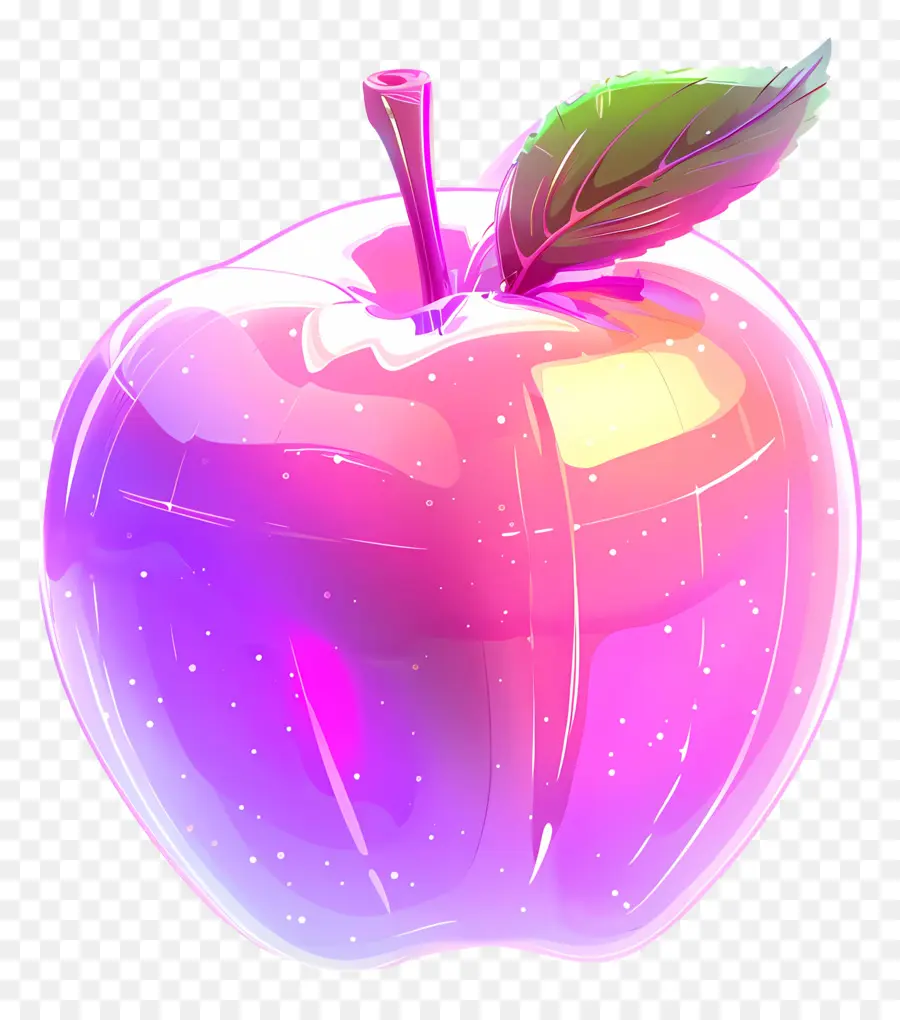 Pomme Néon，Pomme De Verre PNG