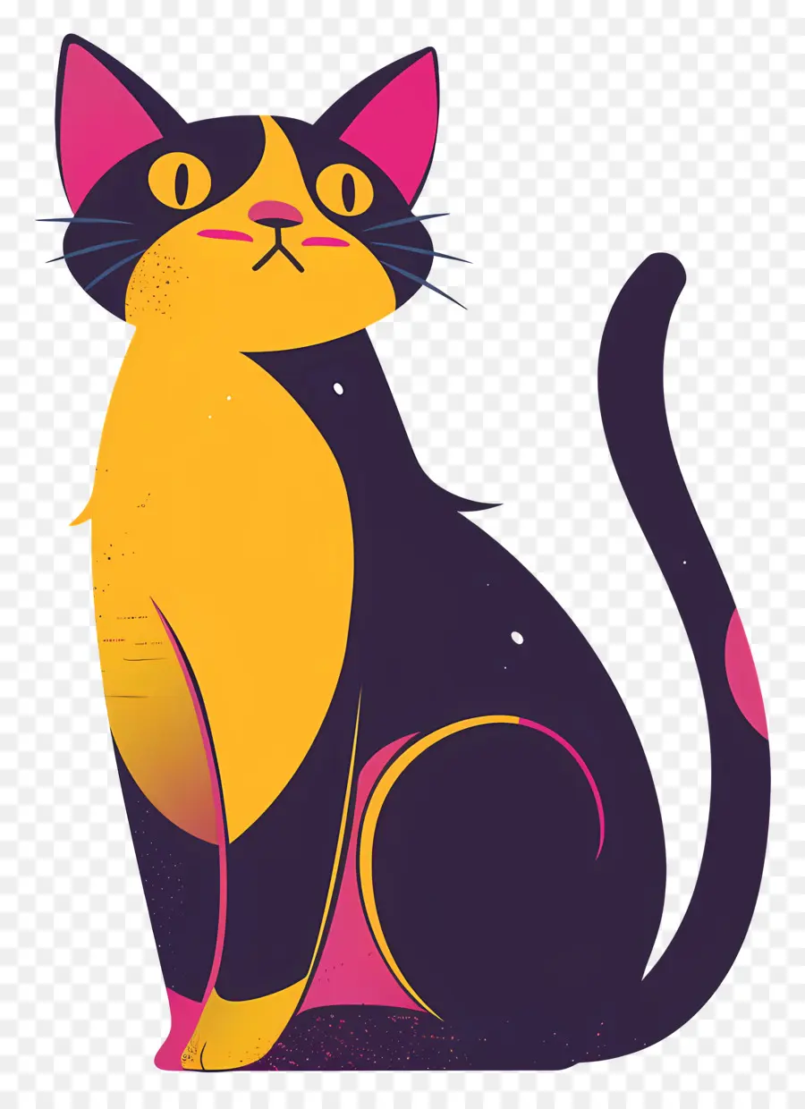 Chat De Dessin Animé，Surpris Chat PNG