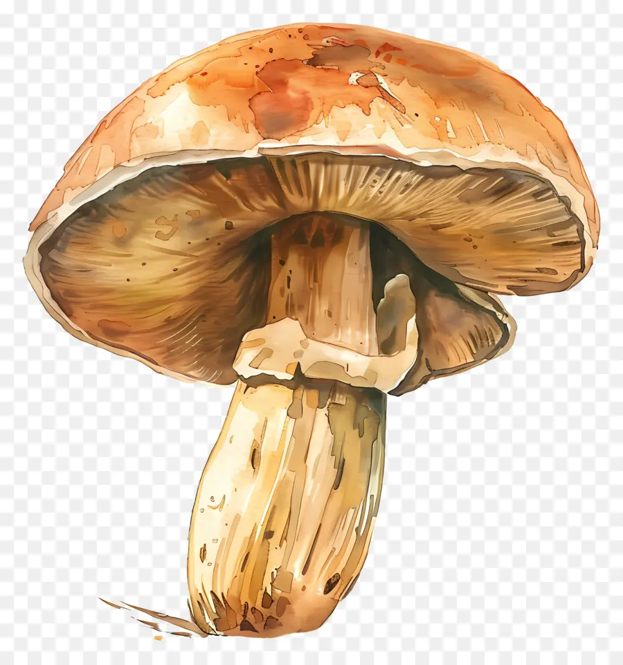 Champignons Porcins，Peinture à L'aquarelle PNG