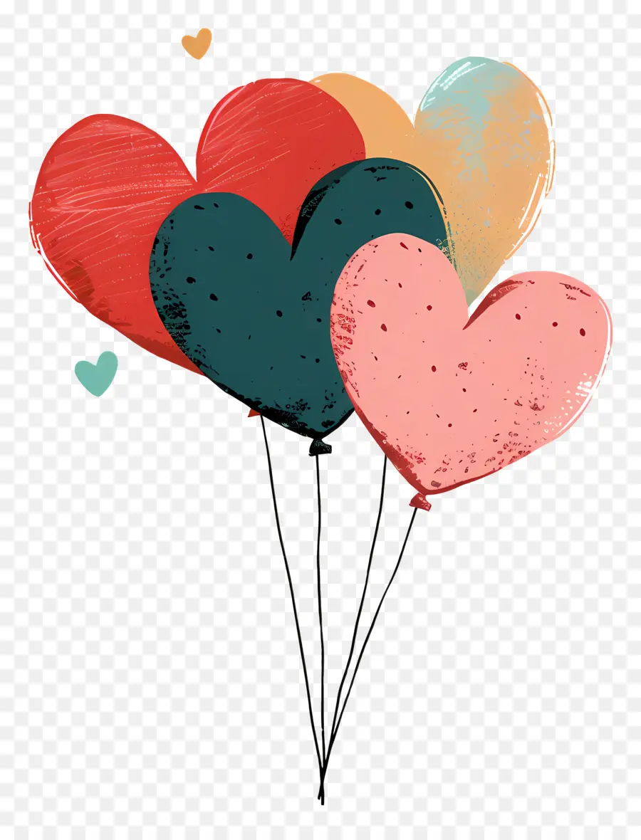 Ballons，Heartshaped Ballons PNG