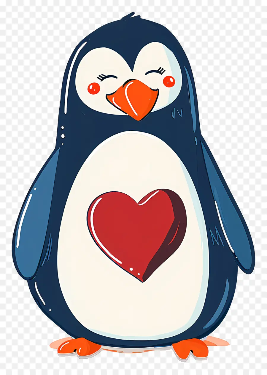 Pingouin De Dessin Animé，Pingouin Avec Ballon PNG