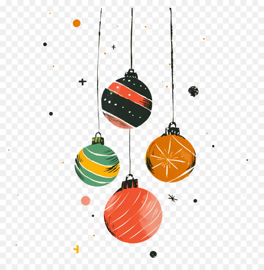 Boules De Noël，Ornements De Noël PNG