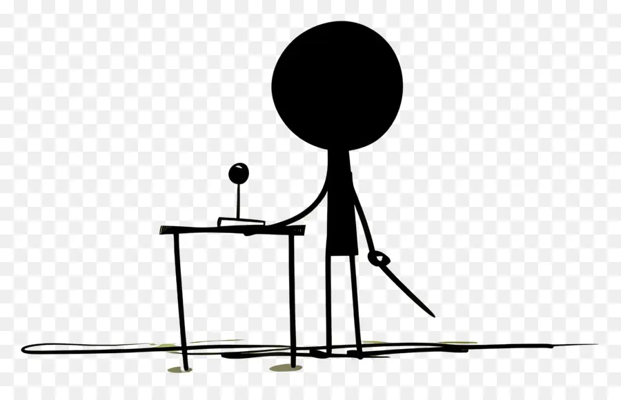 Stick Figure Fonctionne，Parler En Public PNG