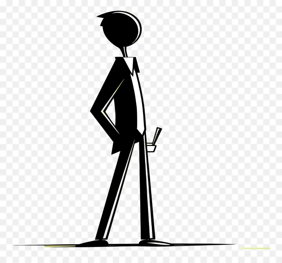 Stick Figure Fonctionne，Silhouette PNG