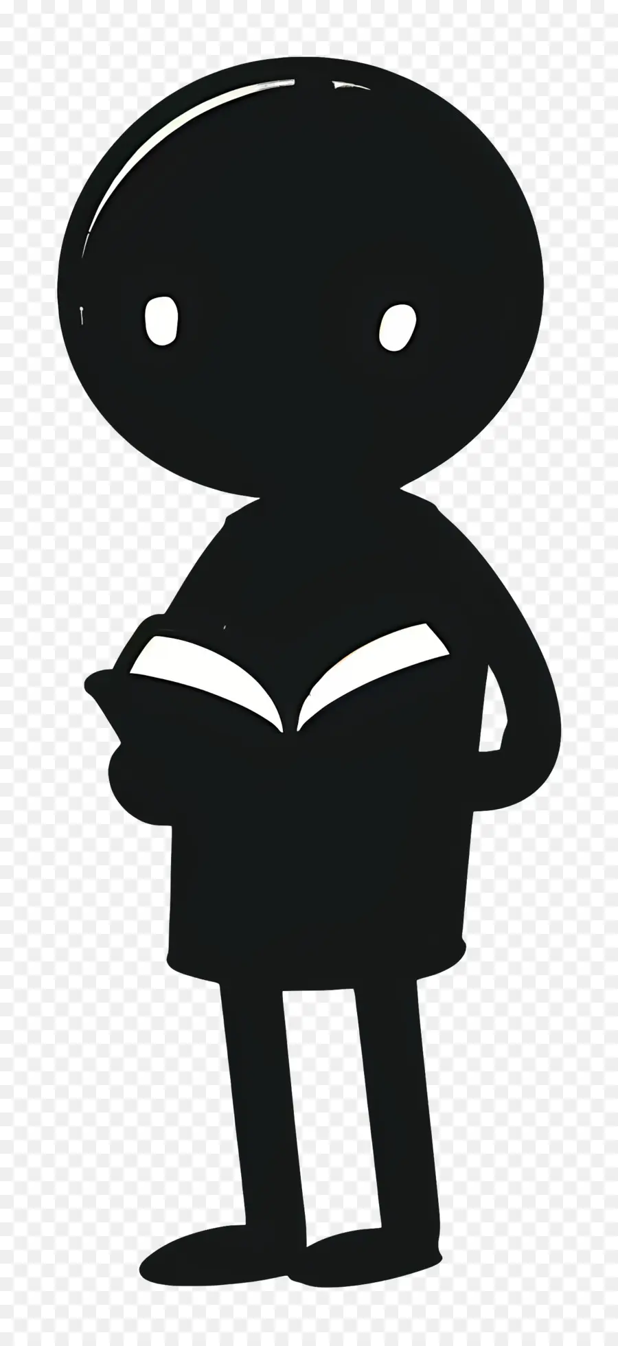 Lecture De La Figure De Bâton，Silhouette PNG