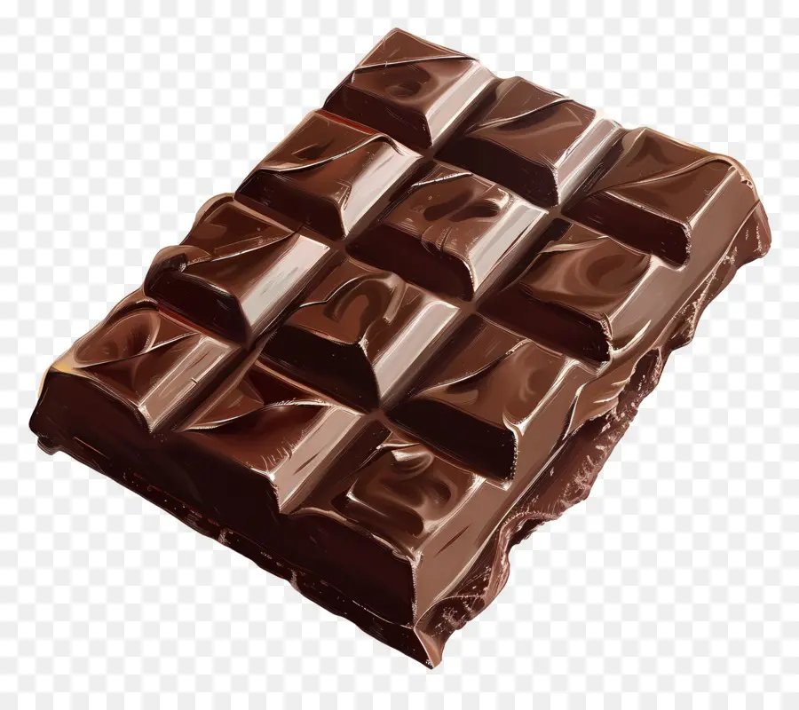 Barre De Chocolat，Chocolat Noir PNG