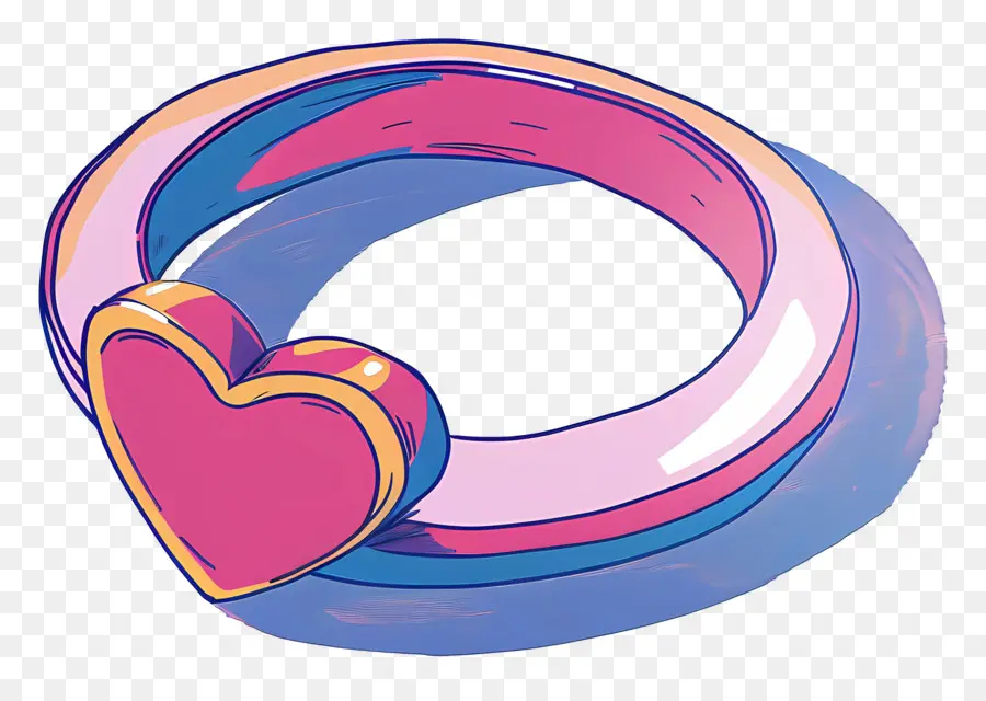 Bague De Mariage，Heartshaped Anneau PNG