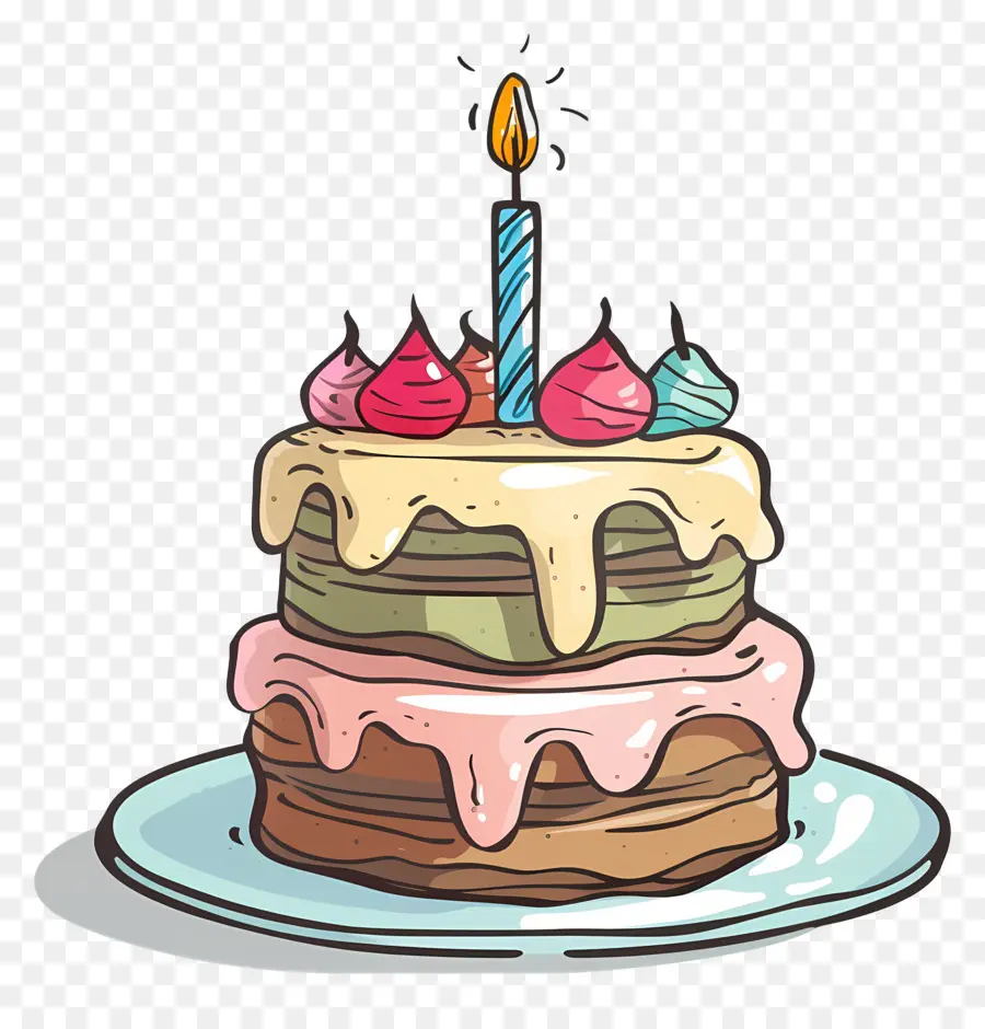 Gâteau D'anniversaire，Couches De Gâteau PNG